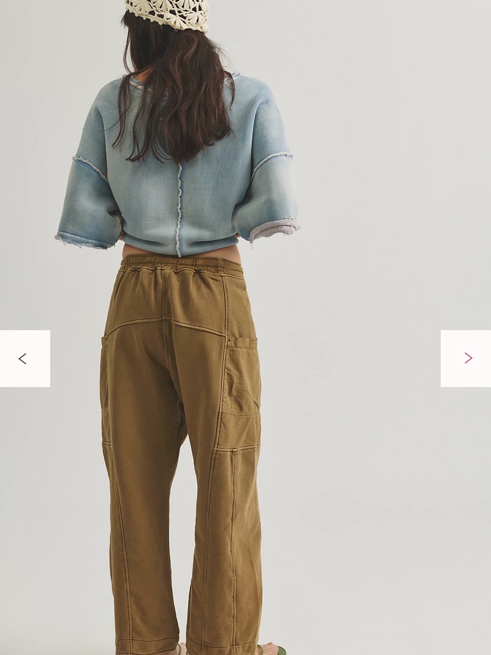 Free People We The Free Jet Set Knit Pull-On Pants - Picture 2 of 5